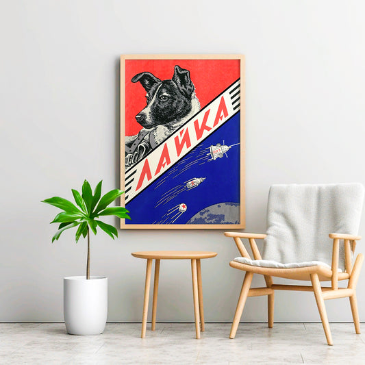 Laika Soviet Space Dog Poster