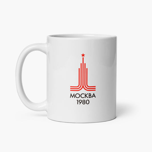 Moscow 1980 Soviet Olympics mug - front