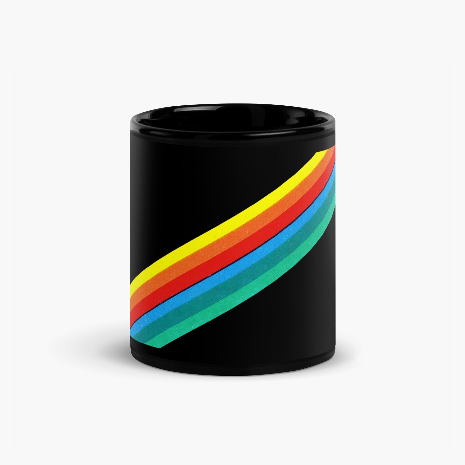 Moscow 1980 Olympics black mug - side